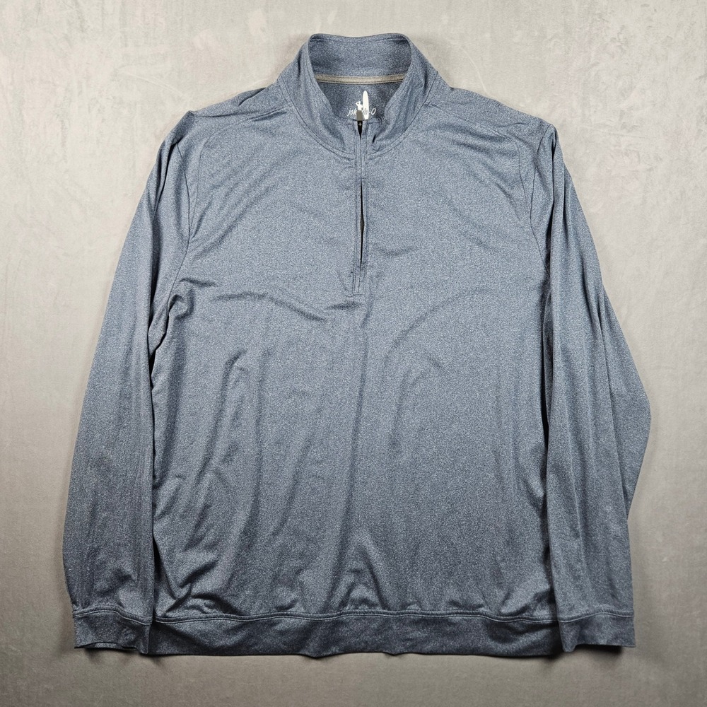 johnnie-O PrepFormance 1/4 Zip Pullover Mens XL Blue Performance Sweatshirt Golf